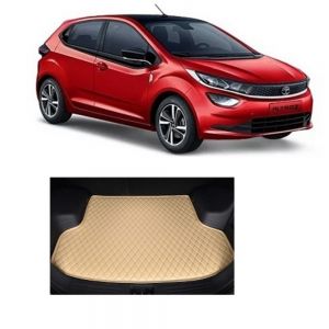 7D Car Trunk/Boot/Dicky PU Leatherette Mat for	Altroz  - Beige
